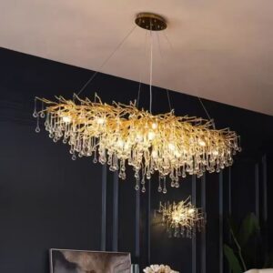 Gold Crystal Chandelier