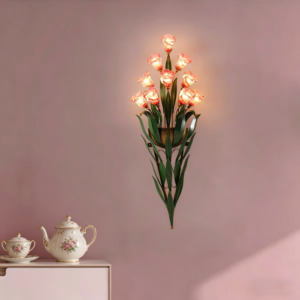 Flower wall lamps