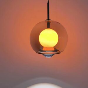 Sunset Orange Night Ceiling Lamp