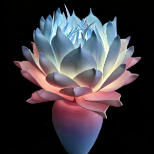 Flower Lamps in Garden