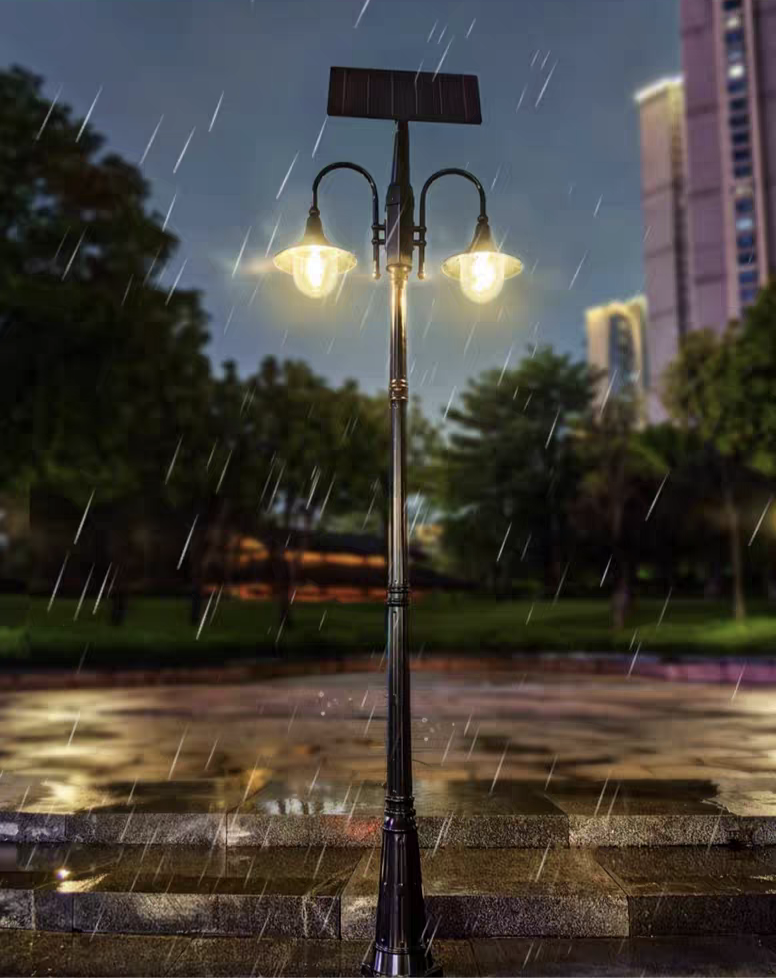 Solar Power Outdoor Pillar Light for Garden Pathways